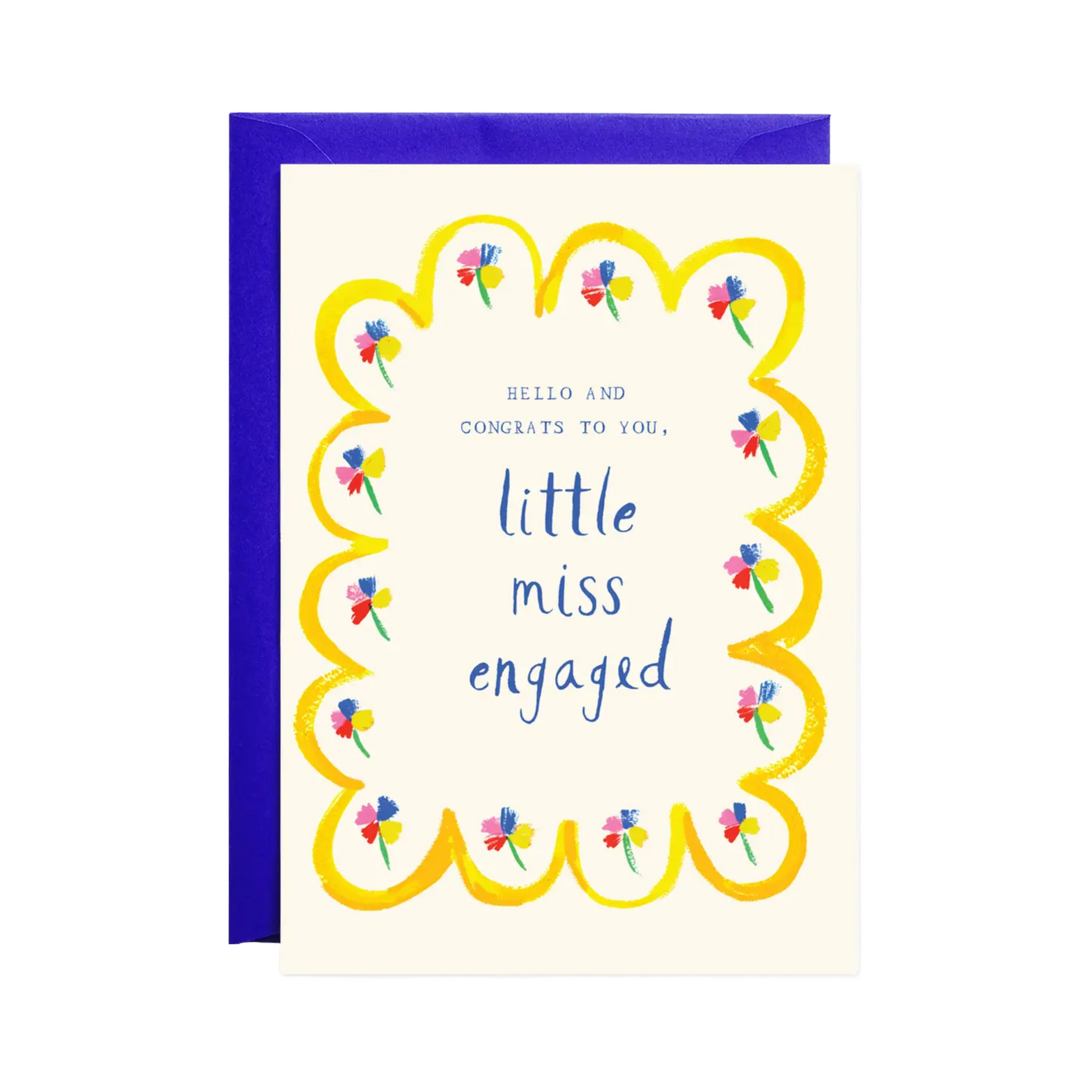 Little Miss Engaged Card by Mr. Boddington's Studio