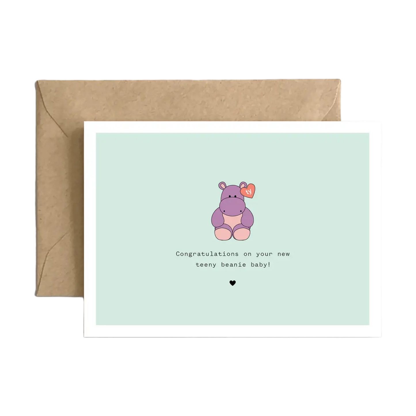 Teeny Beanie Baby Card by Spaghetti & Meatballs