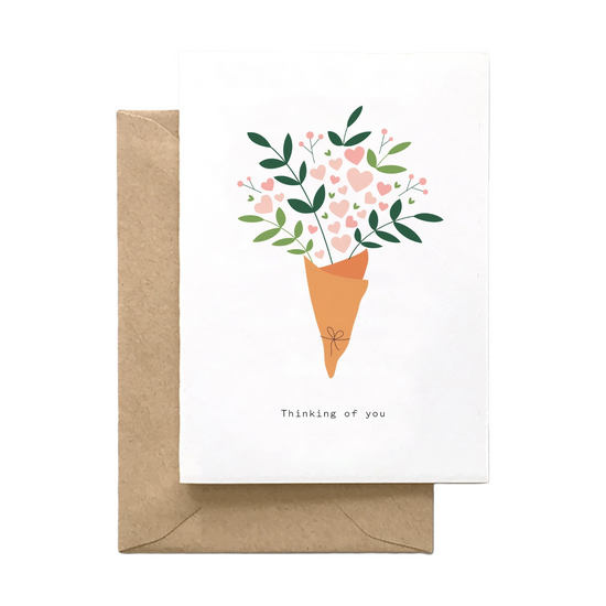 Thinking Of You Bouquet Card by Spaghetti & Meatballs