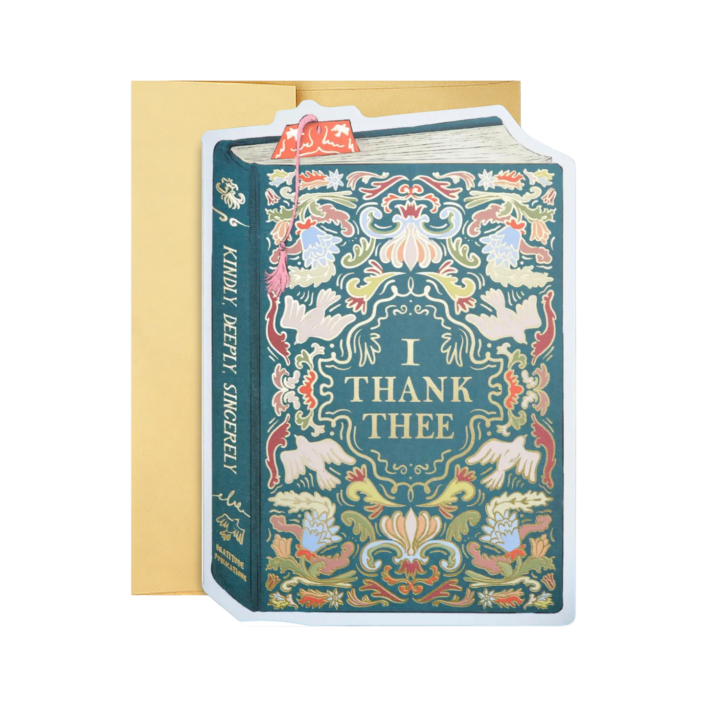 Thank Thee Book Card by Good JuJu Ink