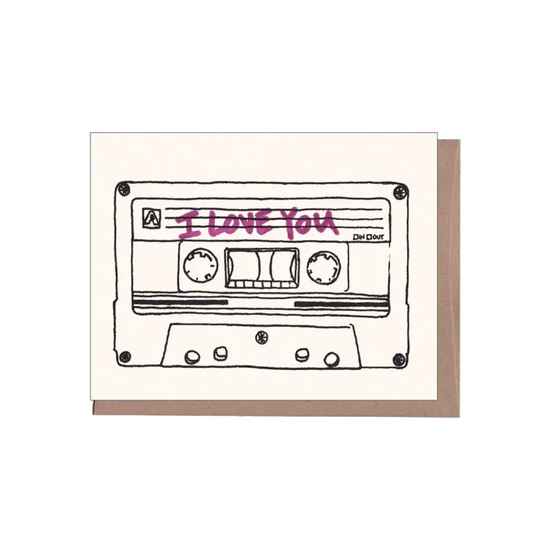 Mix Tape Love Card by La Familia Green