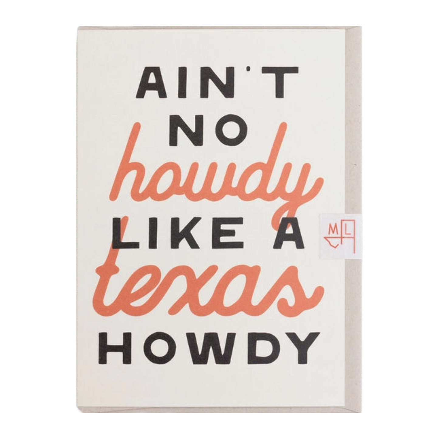 Texas Howdy Card by Morgan Lacey Hart