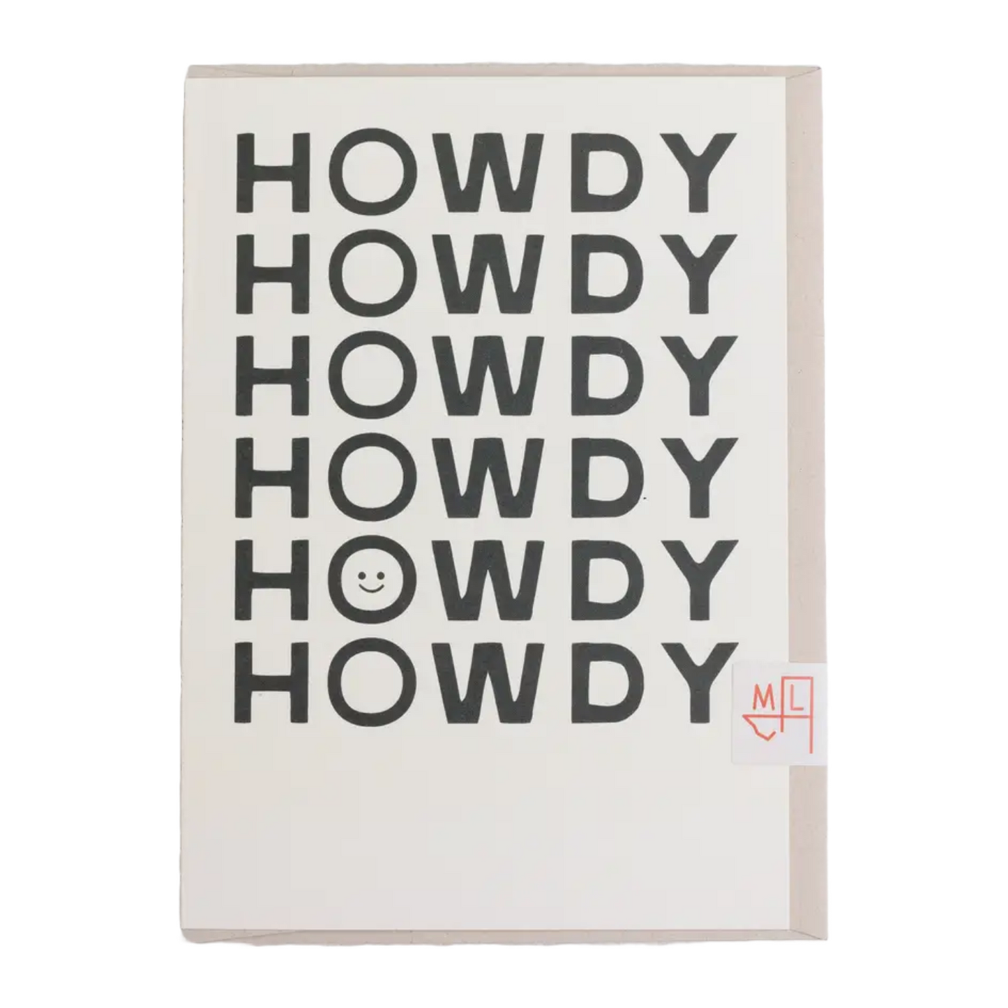 Happy Little Howdy Card by Morgan Lacey Hart