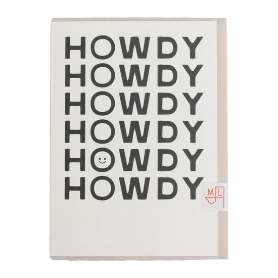 Happy Little Howdy Card by Morgan Lacey Hart