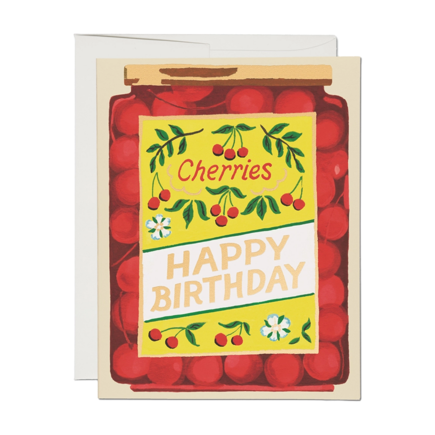 Jar Of Cherries Birthday Card by Red Cap Cards