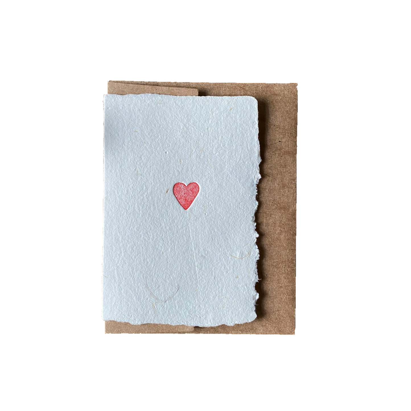 Tiny Heart Handmade Card by Bat Flower Press