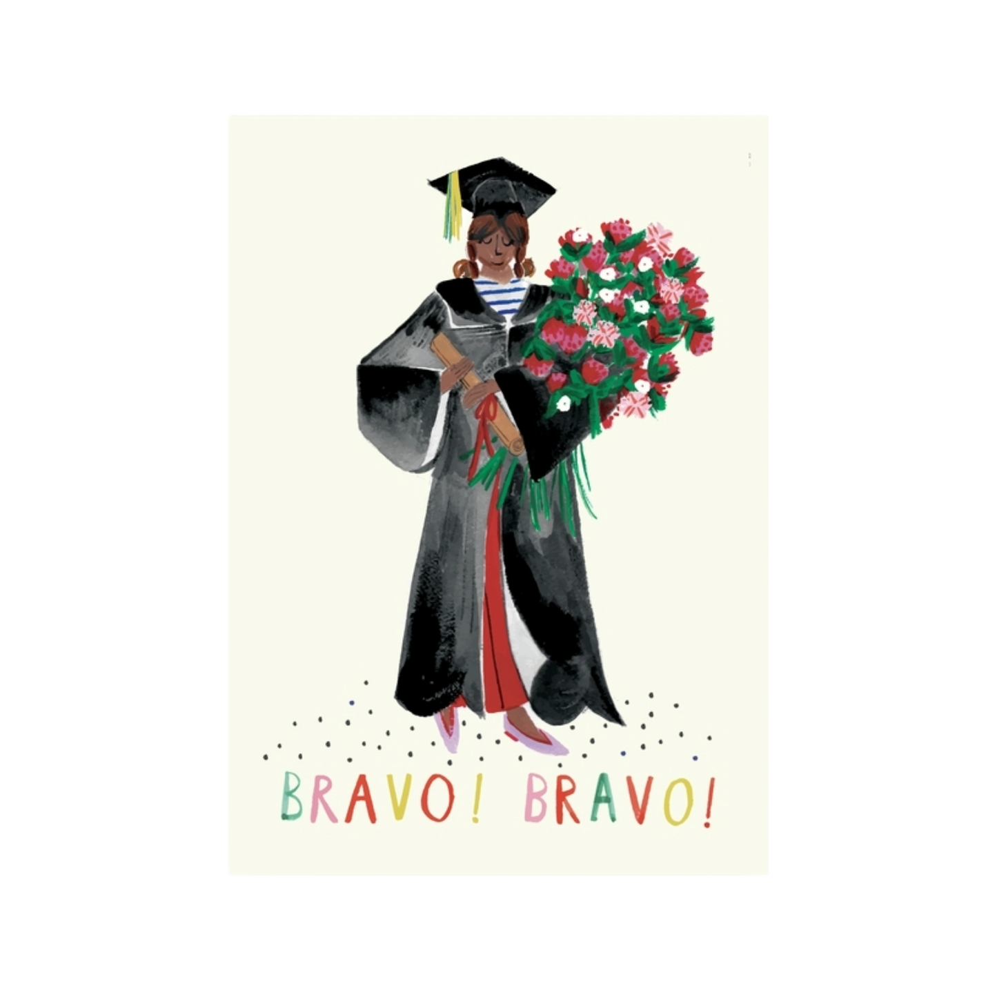 Roses For The Grad Card