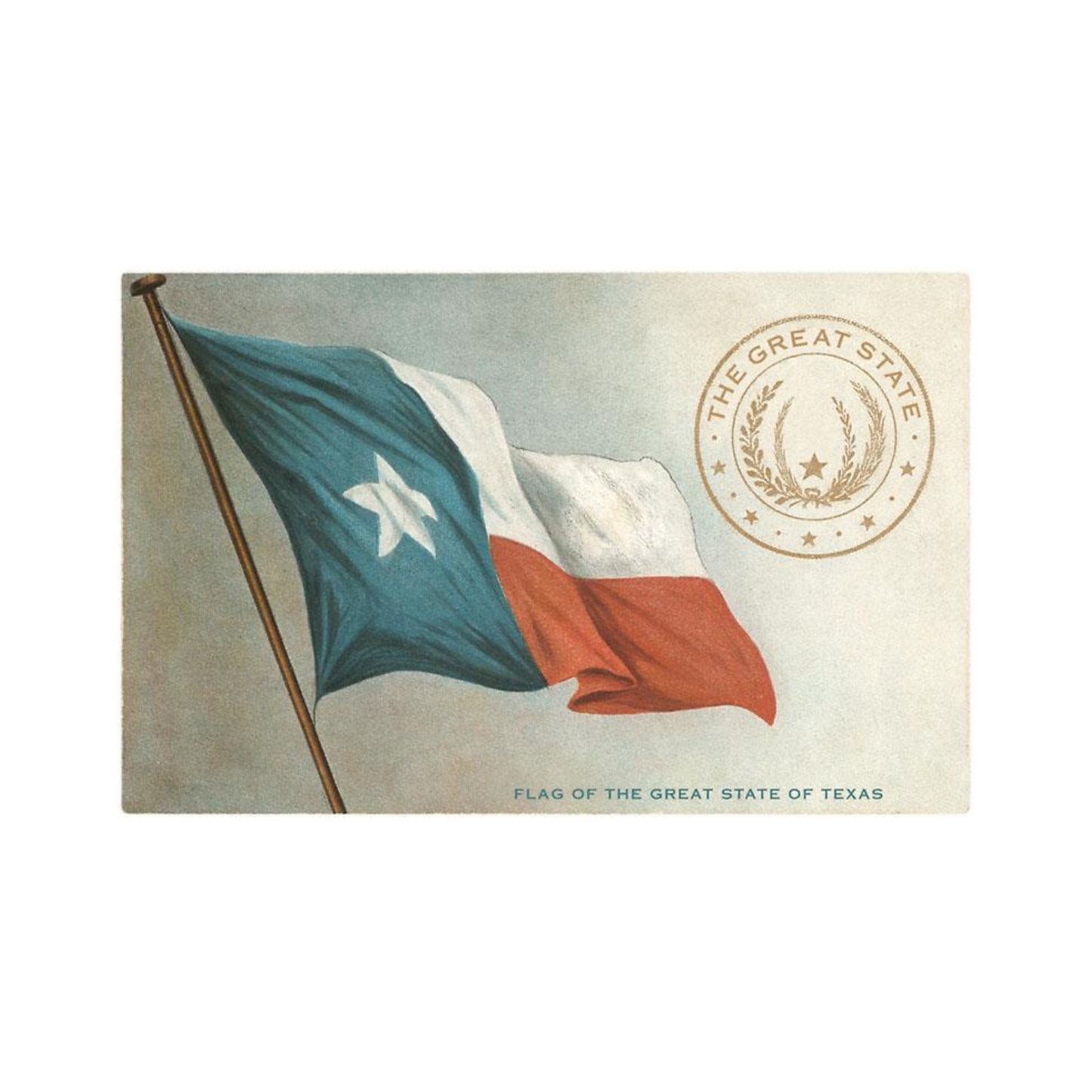 Texas Flag Postcard by Found Image Press