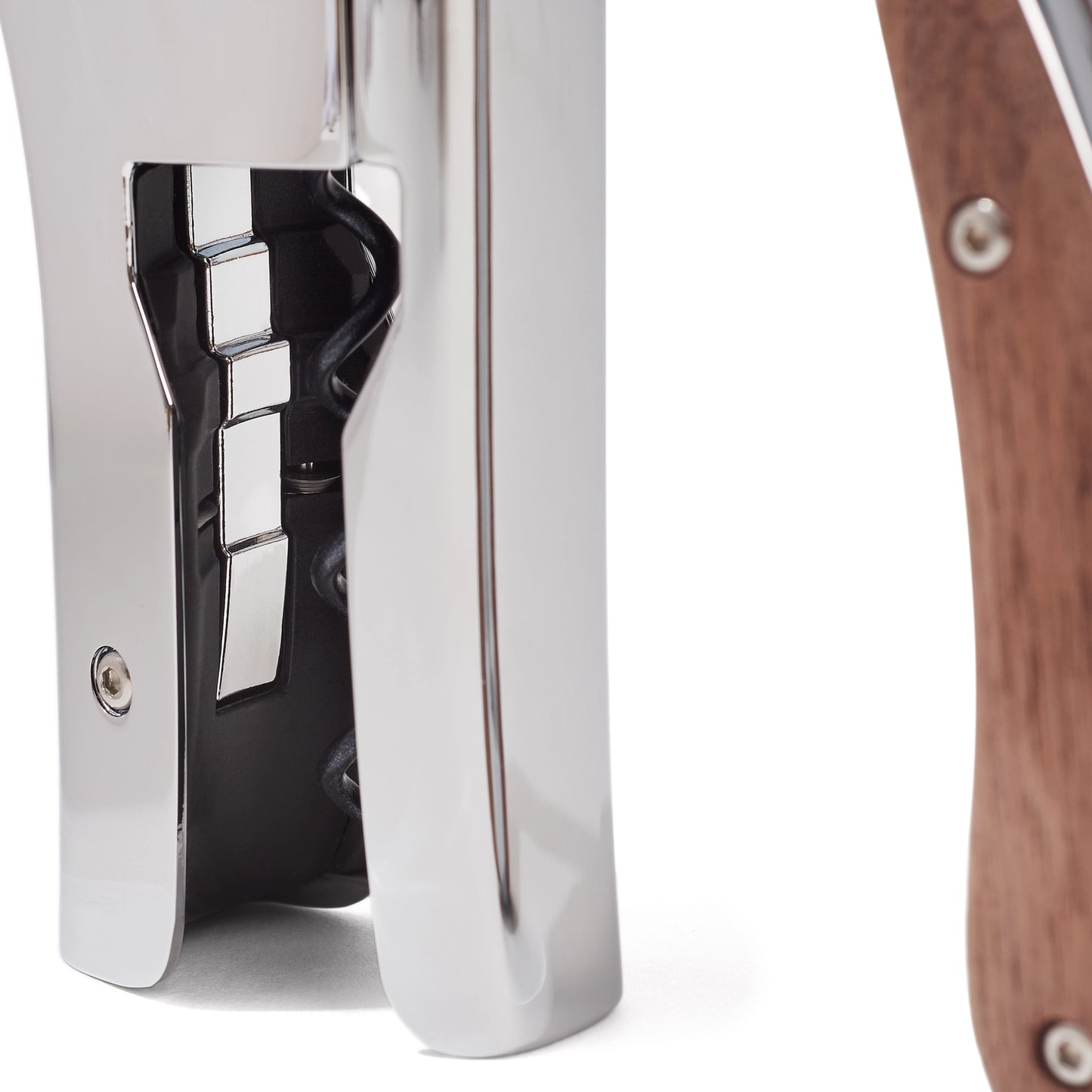 Oeno Motion® Silver & Wood Lever Corkscrew