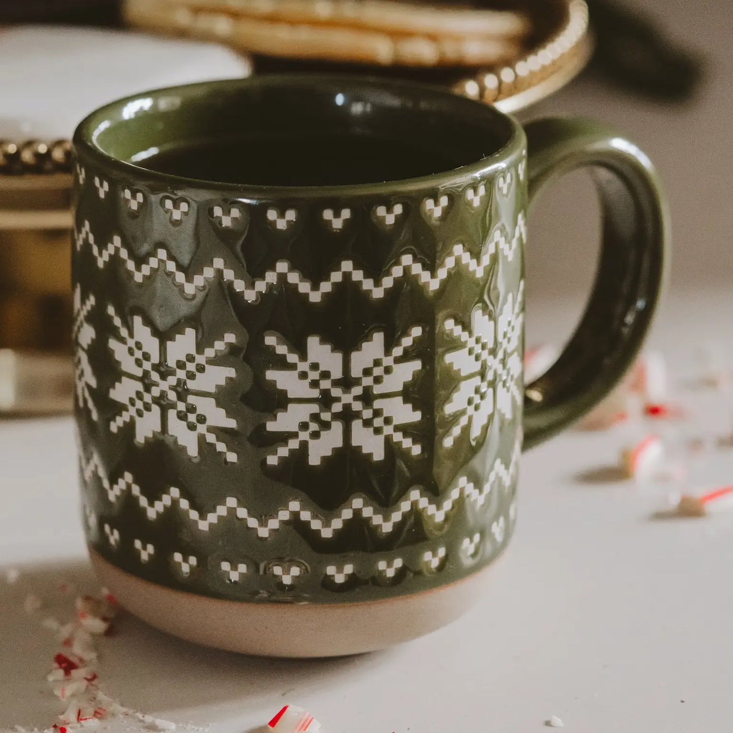 Green Fair Isle Sweater Coffee Mug