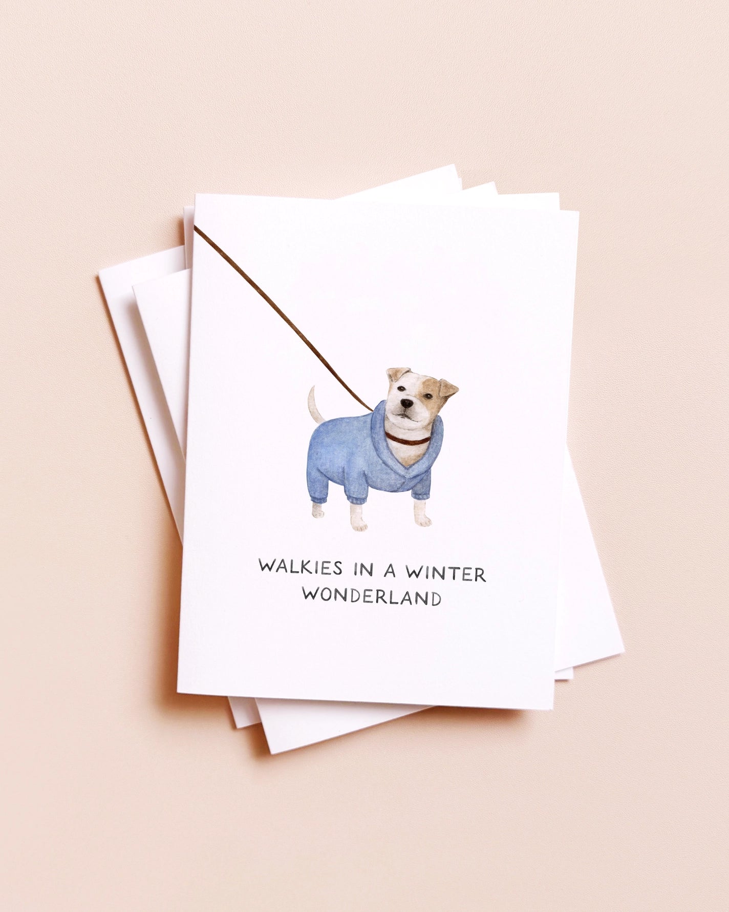 Walkies In A Winter Wonderland Card