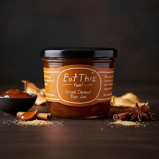 Spiced Caramel Pear Preserve