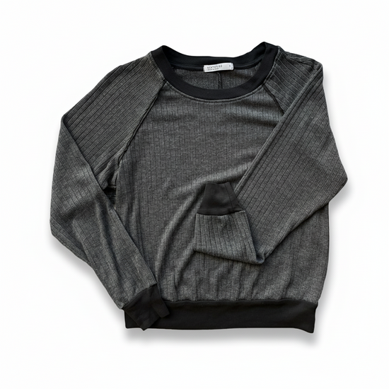 Lofty Poorboy Raglan Top, Black