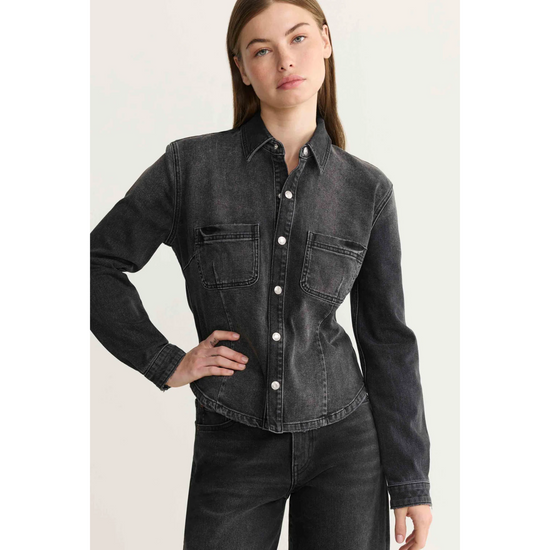 PMI Western Denim Shirt, In The Night by Warp + Weft