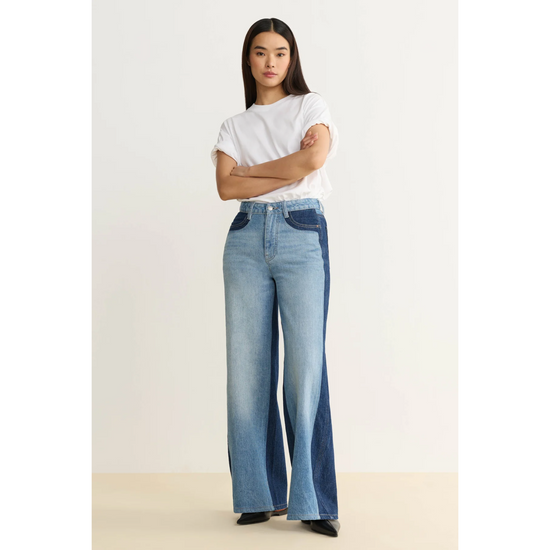 NCE Wide Leg Jeans, All Mixed Up by Warp + Weft