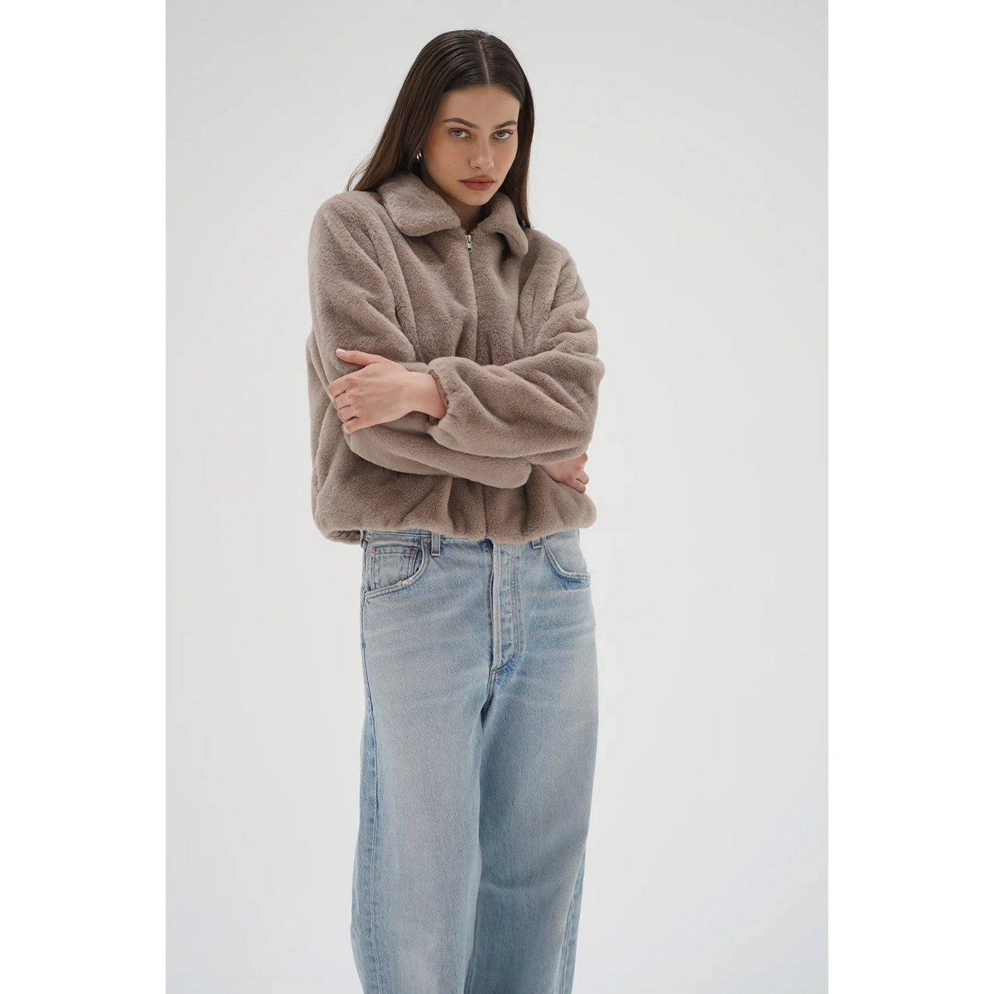 Stella Zip-Up Bomber Jacket by LNA