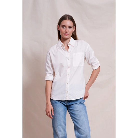 Classic Button Up Shirt, Optic White