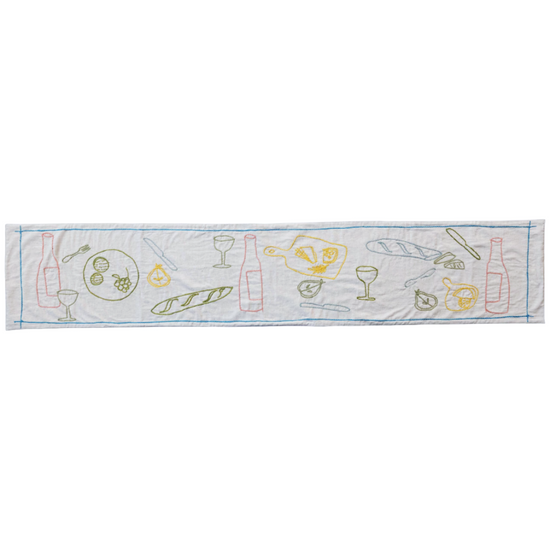 Embroidered Tablescape Runner by Creative Co-Op