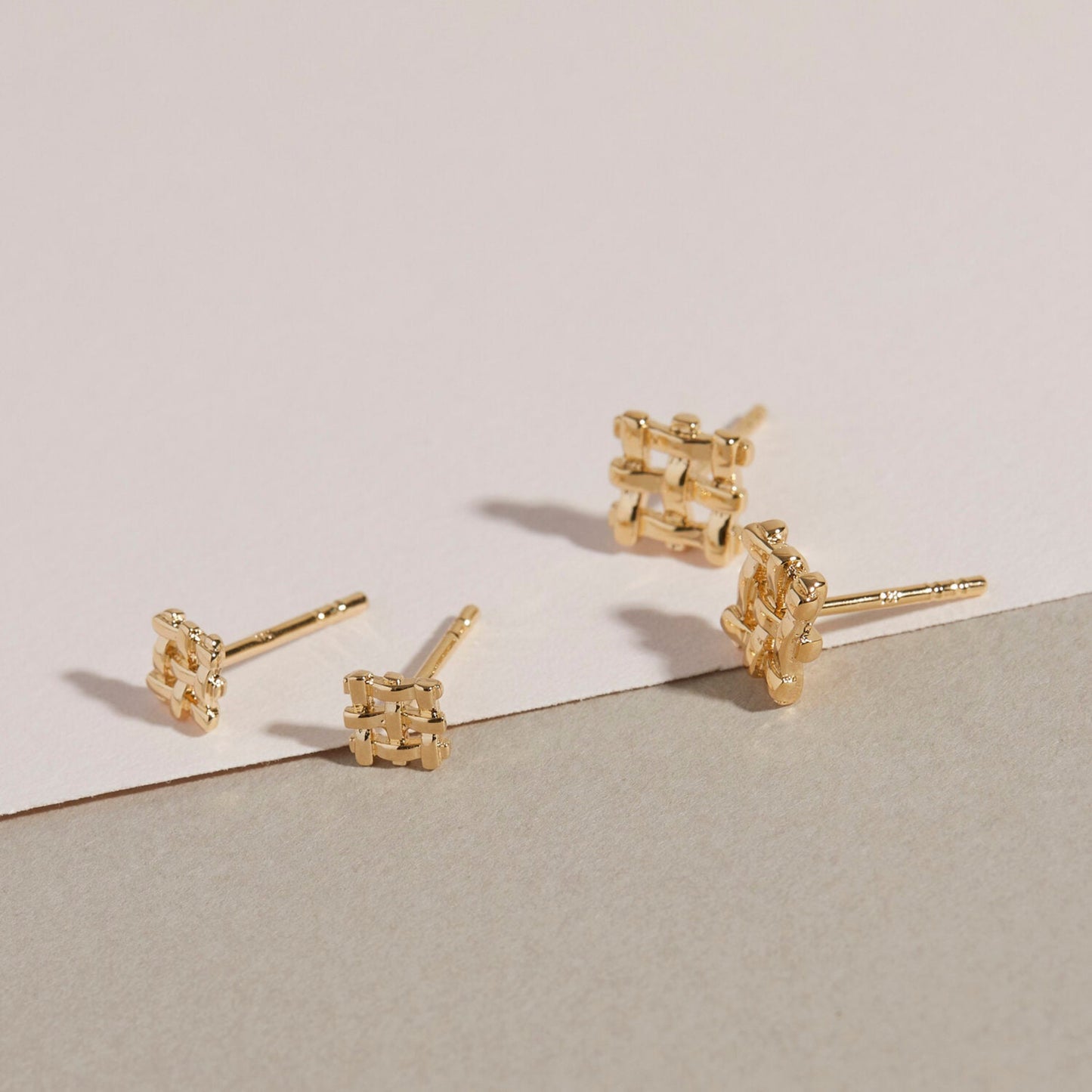 Crosshatch Studs - Small