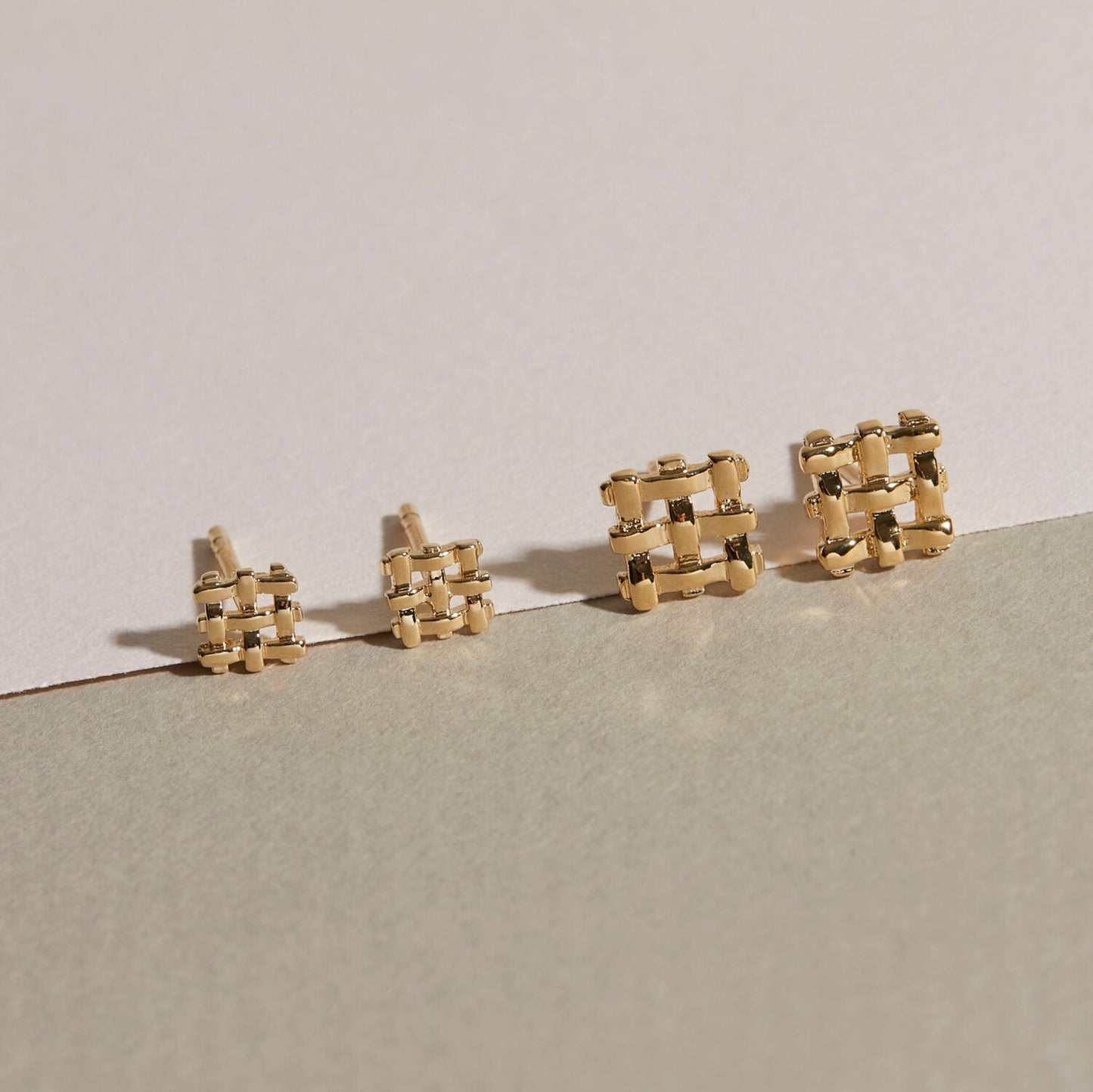 Crosshatch Studs - Small