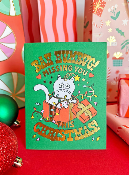 Bahumbug Miss You Card by The Social Type