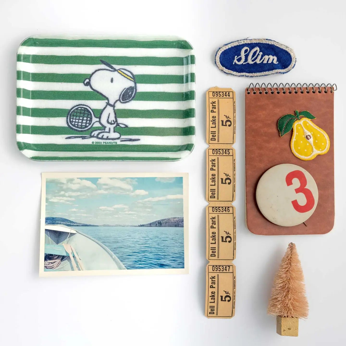 Peanuts® Snoopy Tennis Vintage-Style Tray