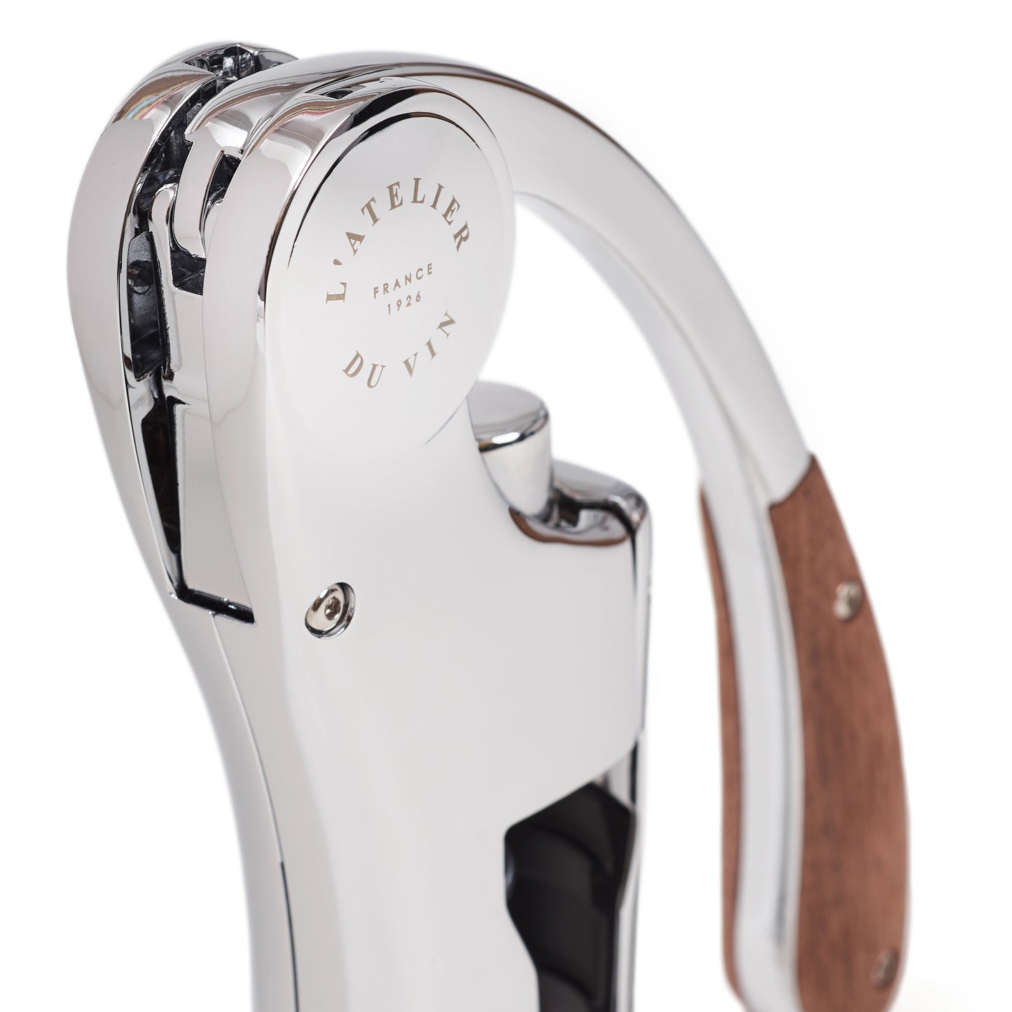 Oeno Motion® Silver & Wood Lever Corkscrew