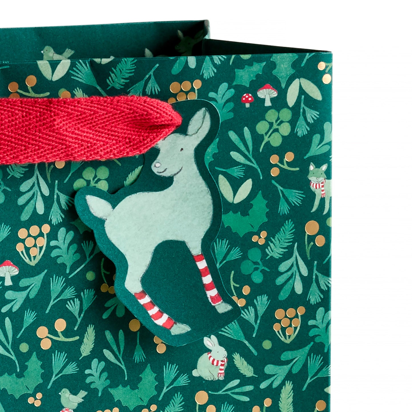 Small Winter Forest Christmas Holiday Gift Bag
