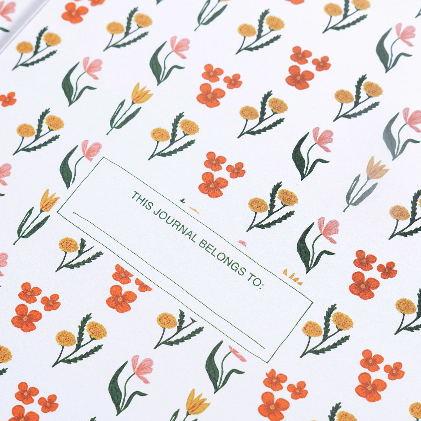 Floral Embroidered Journal with Blank Pages