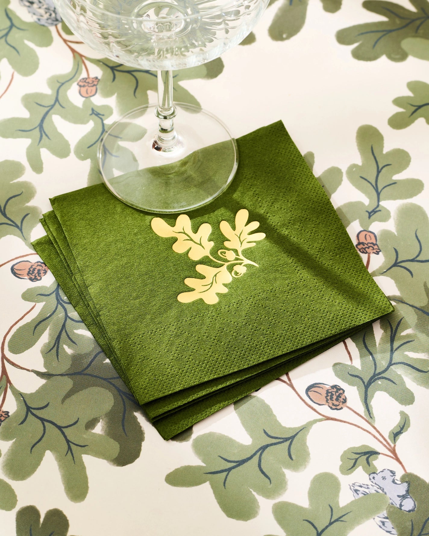 Oak Leaf & Acorn Cocktail Napkins