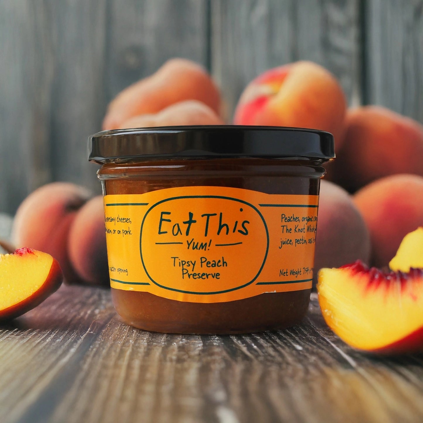 Tipsy Peach Whiskey Infused Preserve