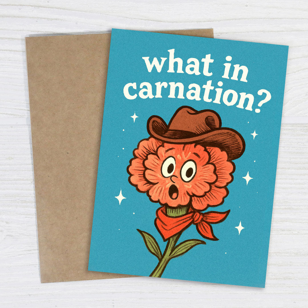 What In Carnation Card