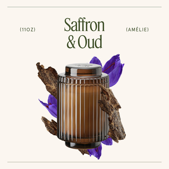 Saffron Oud Amélie Candle by La Jolie Muse