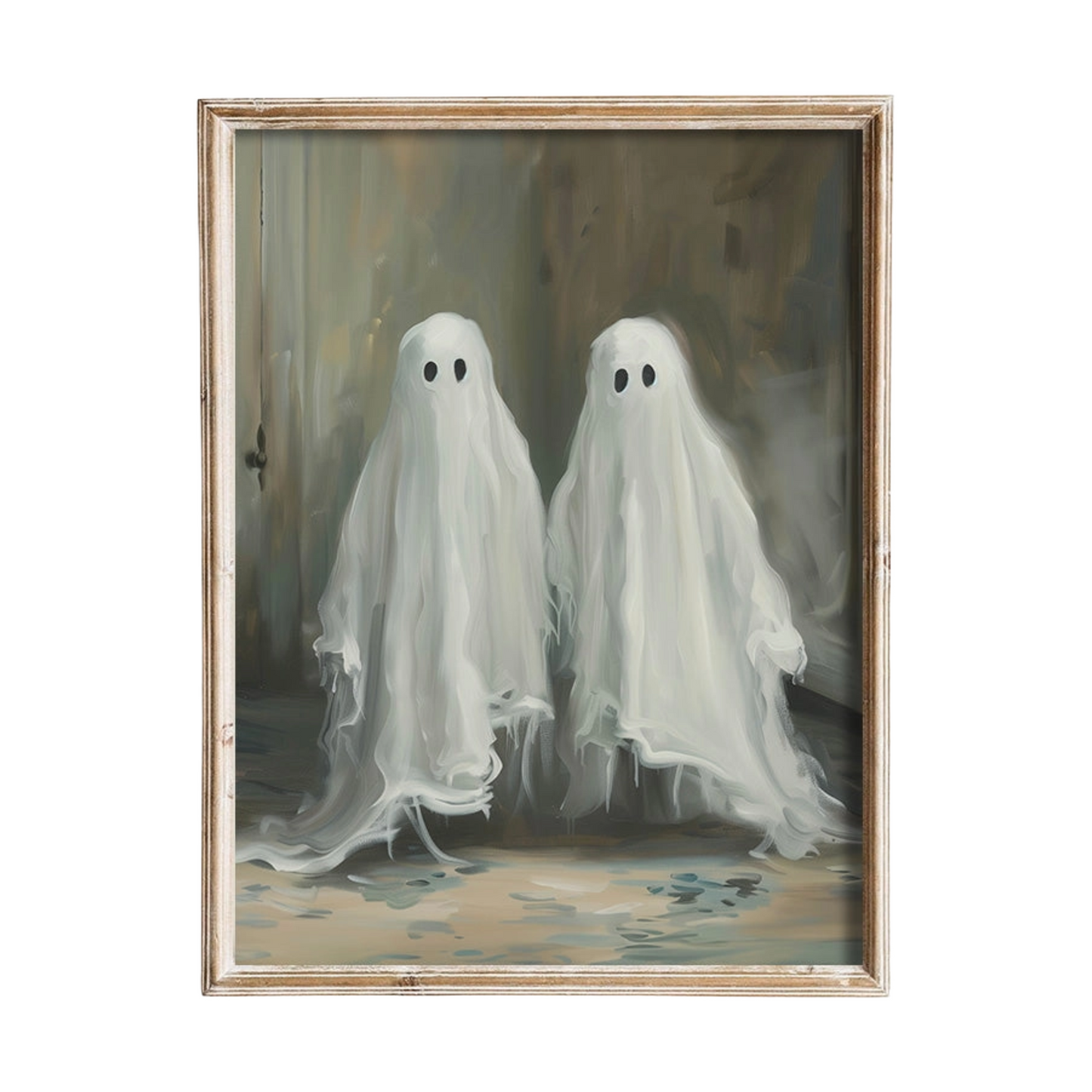 Twin Ghost Art Print by Paper House Print Shop