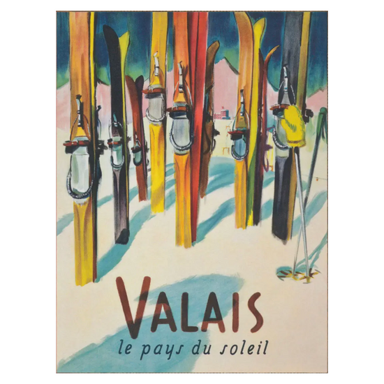 Large Valais Art Print, Framed by Antique Curiosities