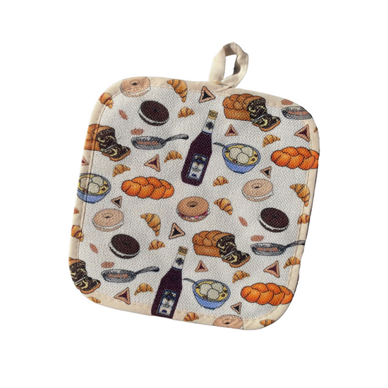 Load image into Gallery viewer, Jewish Food Pot Holder by Mrs. Meshugga 
