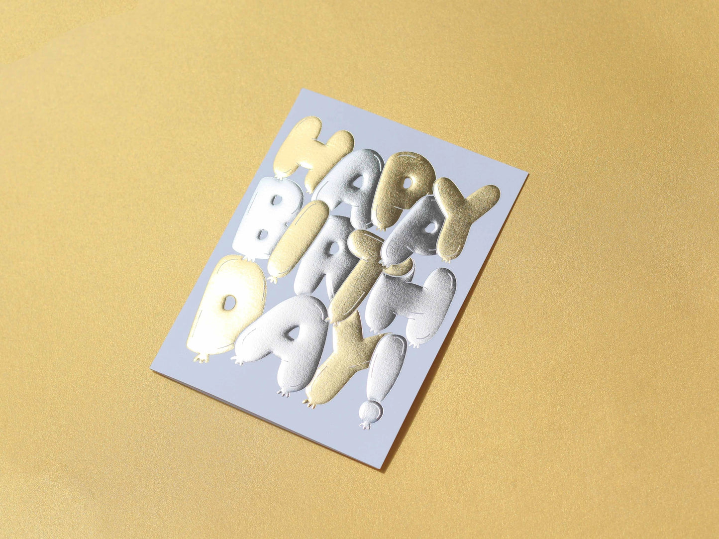 Balloon Foil Stamped Birthday Card