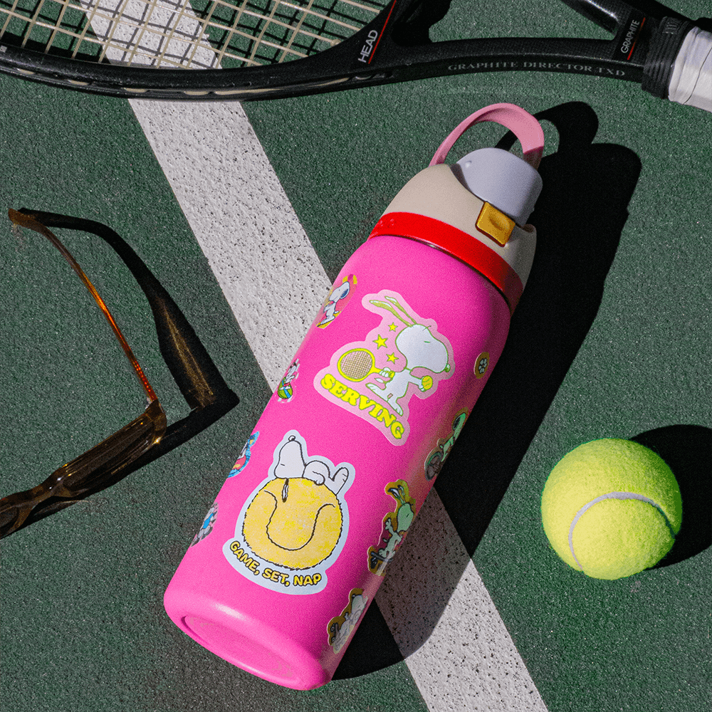 Serving Tennis Snoopy Sticker