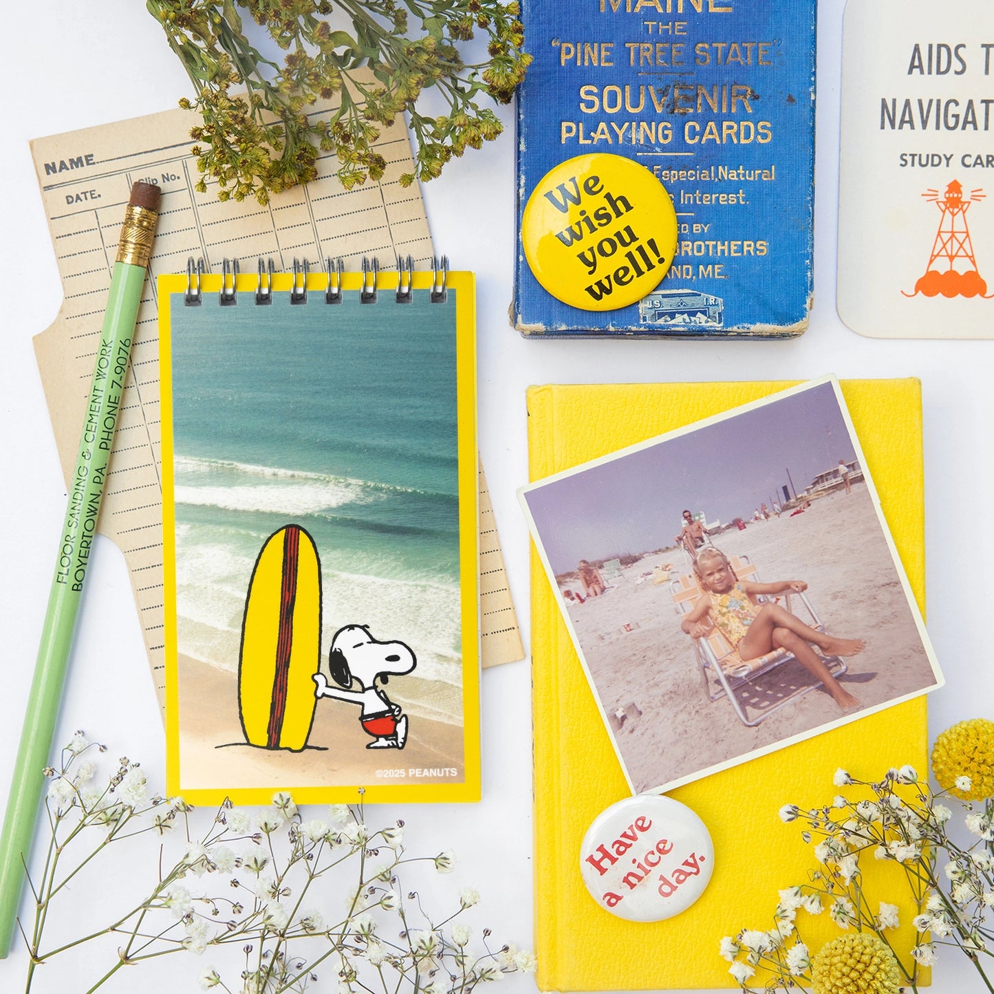 Peanuts® Snoopy Surf Mini Notebook