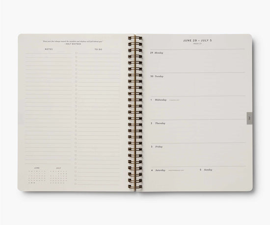 2026 Dahlia 12-Month Softcover Spiral Planner by Rifle Paper Co.