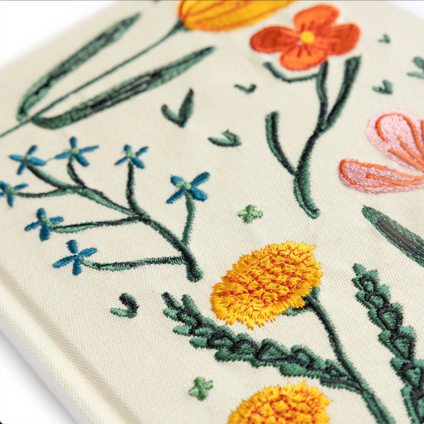 Floral Embroidered Journal with Blank Pages