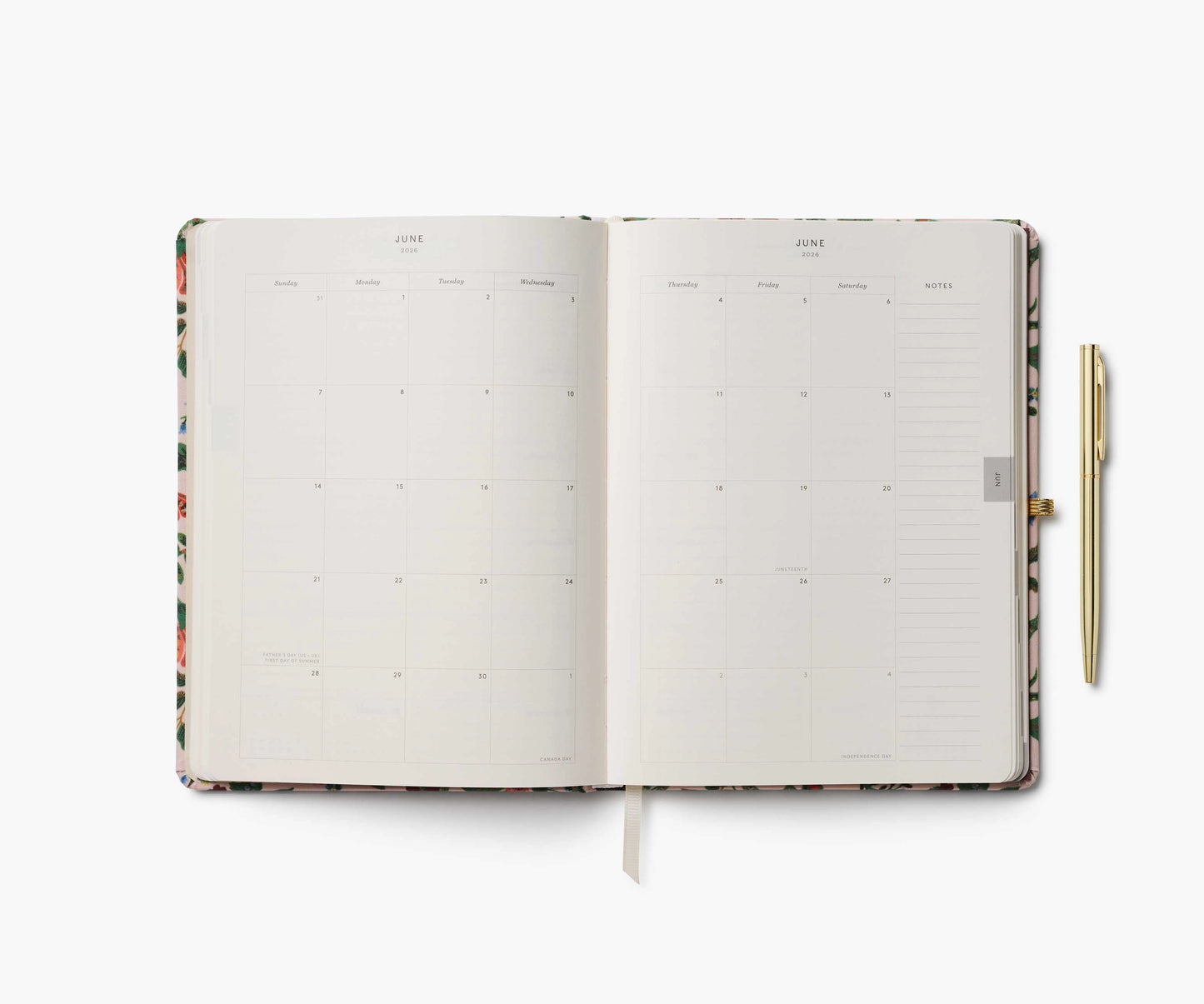 2026 Gracie 12-Month Hardcover Planner with Pen by Rifle Paper Co.