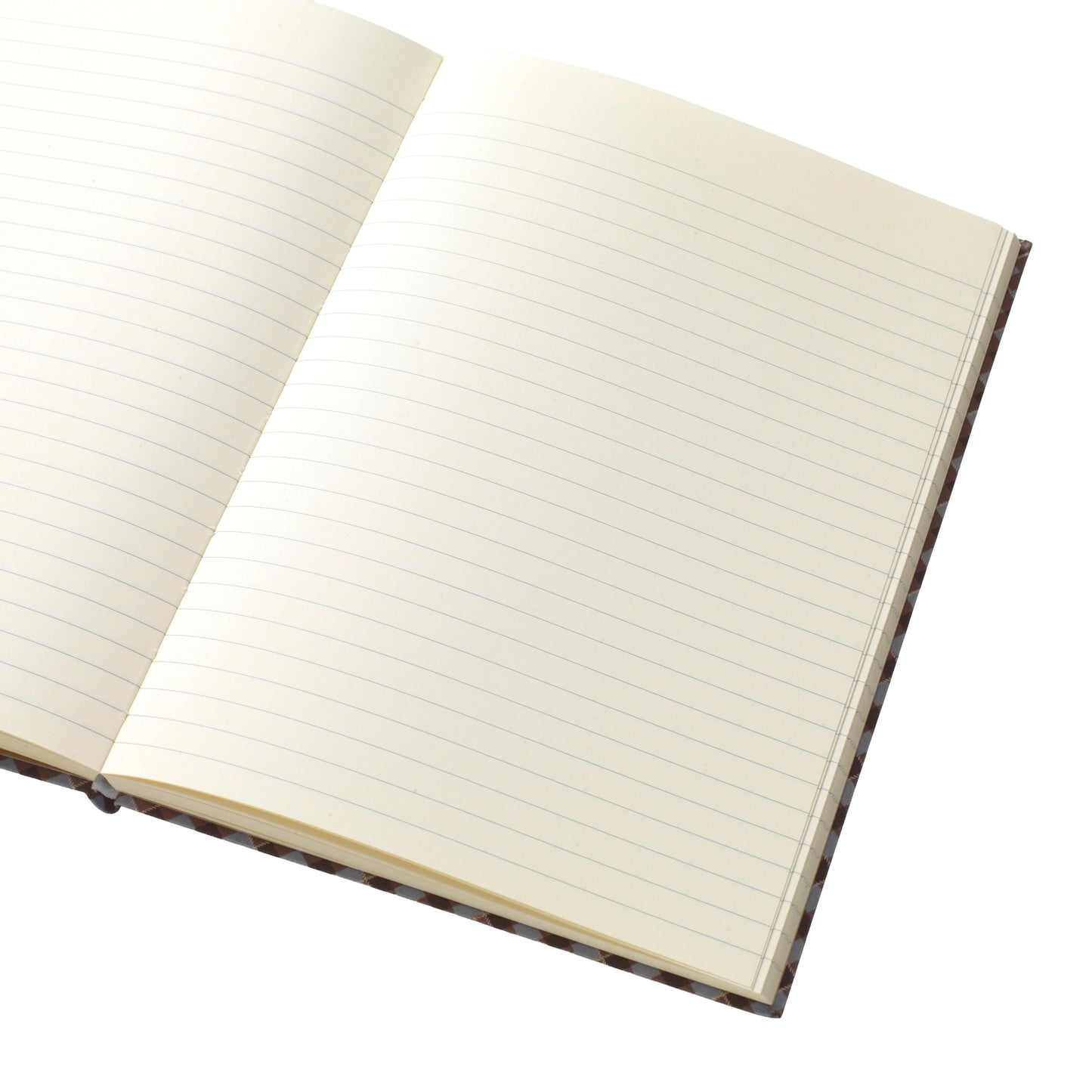 Petals and Plaid Fabric Notebook