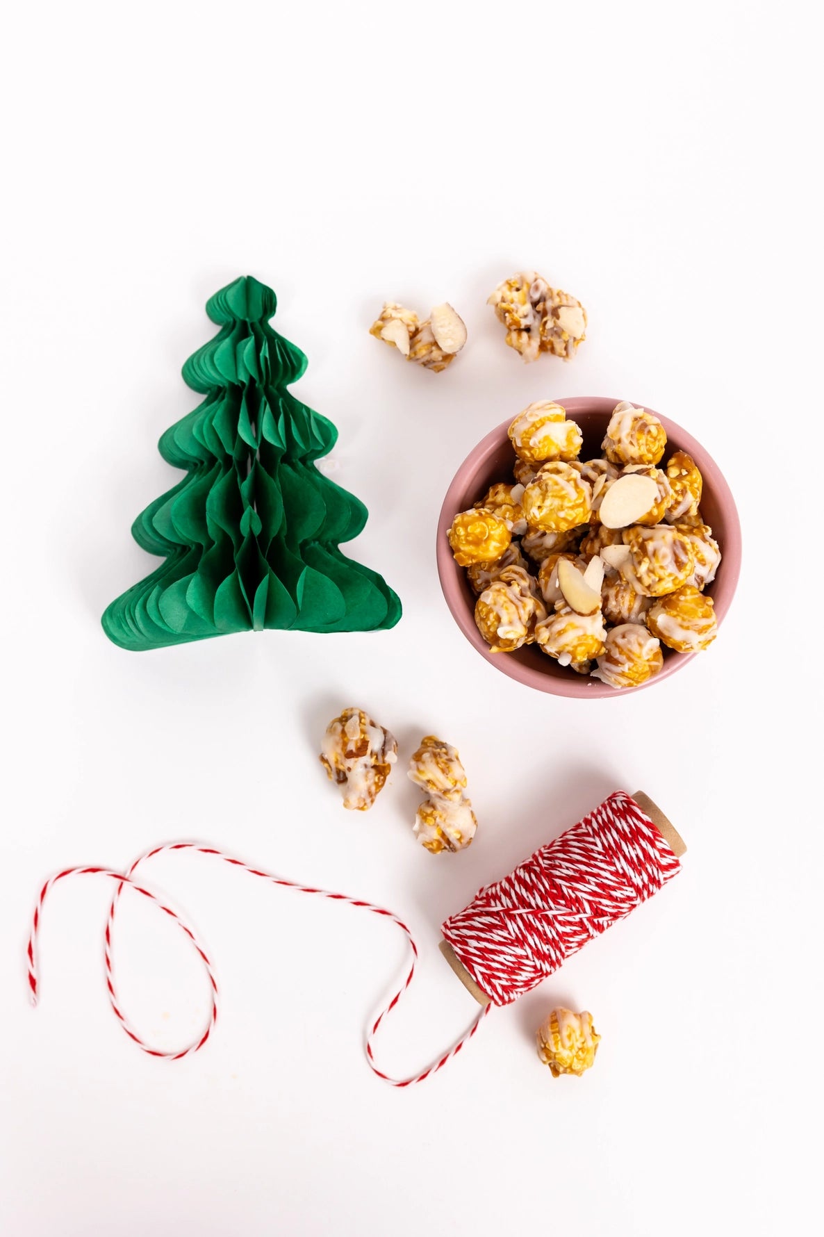 Poppy Holiday Frosted Gingerbread Popcorn