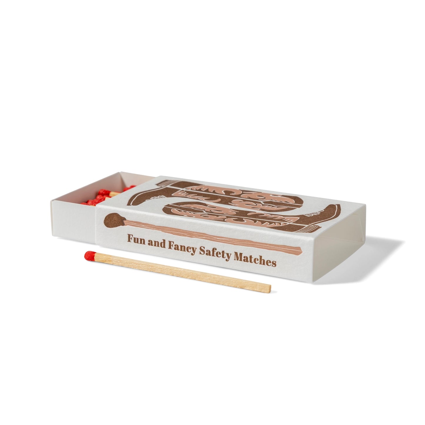 Brown Cowboy Boots Fun & Fancy Safety Matches