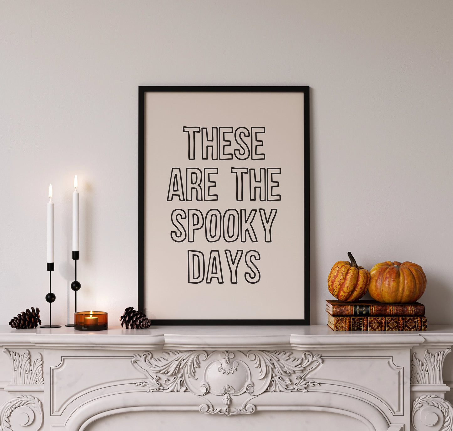 These Are the Spooky Days Wall Art Print
