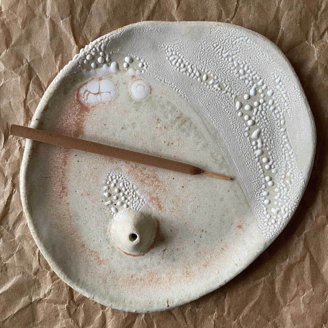 Himalayan Salt Ceramic Incense Dish