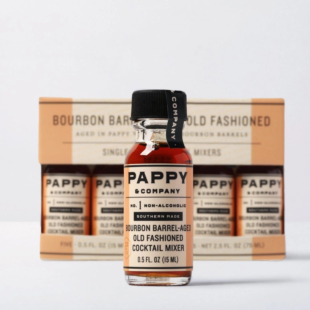 Pappy Bourbon Barrel-Aged Old Fashioned Mix: Single Serve 5-Pack