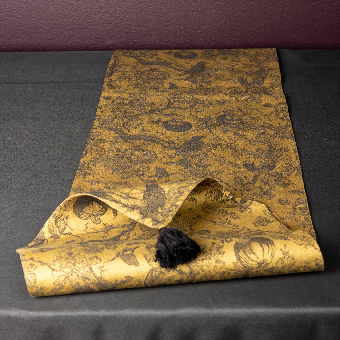 Haunted Threads Halloween Table Runner