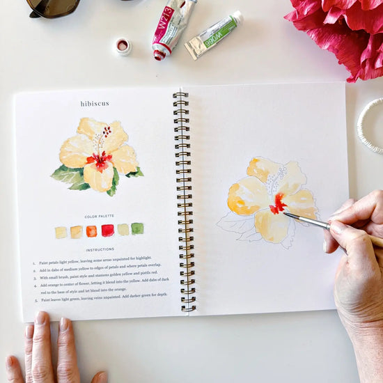 Tropical Watercolor Workbook by Emily Lex Studio